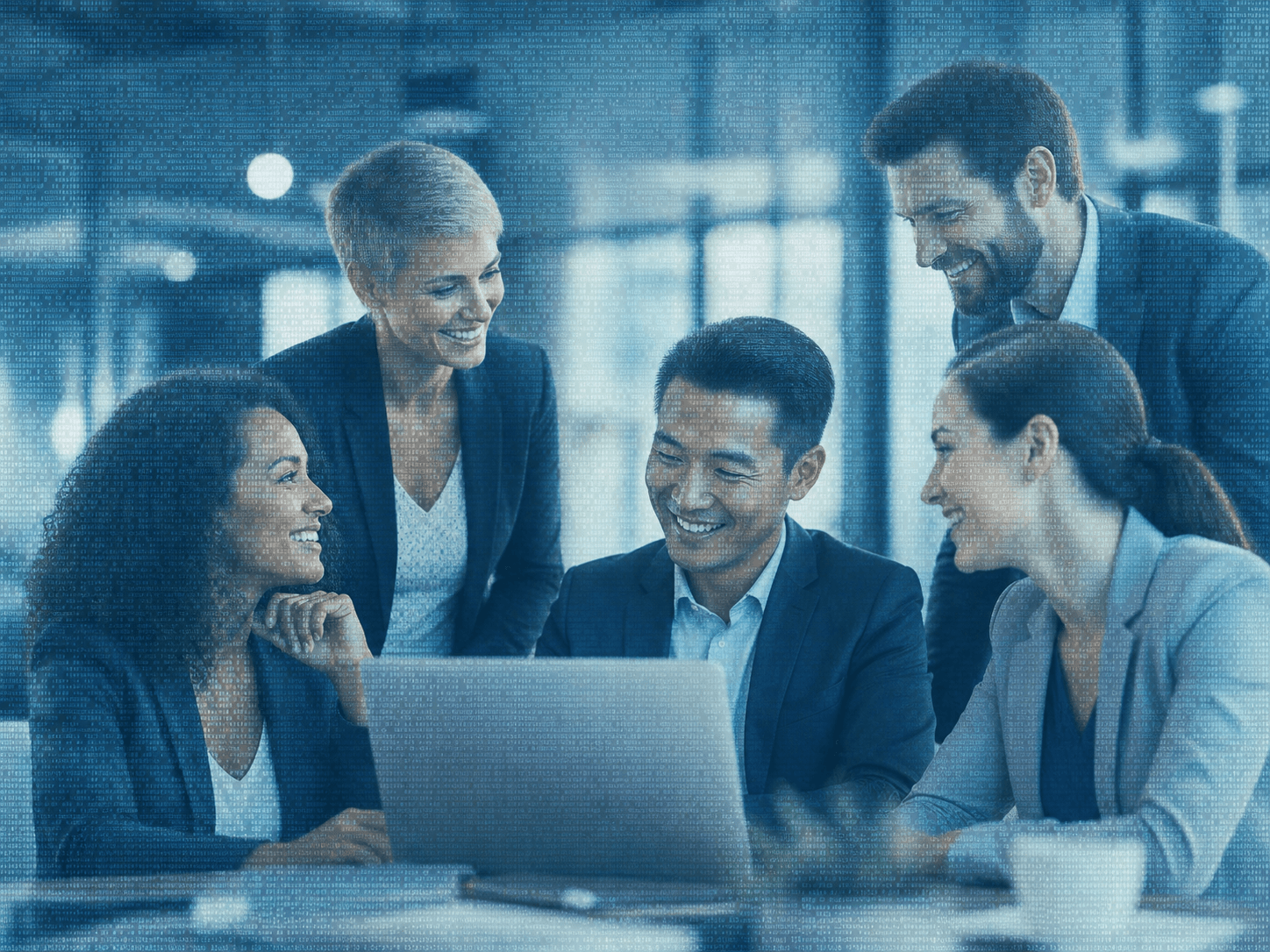 Compliance team reviewing a case together